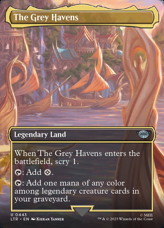 The Grey Havens (Borderless) - (Foil): The Lord of the Rings: Tales of Middle-earth