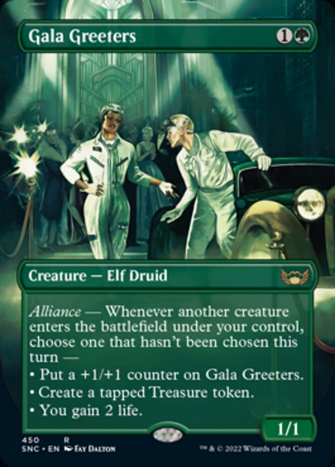 Gala Greeters (#450) (Borderless) - (Foil): Streets of New Capenna