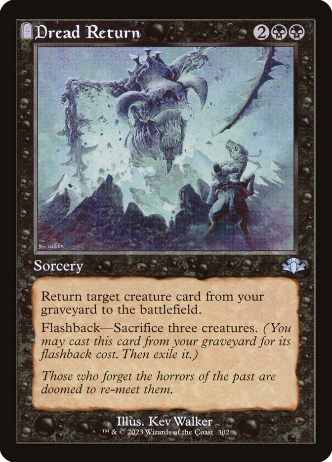Dread Return (Retro Frame) - (Foil): Dominaria Remastered
