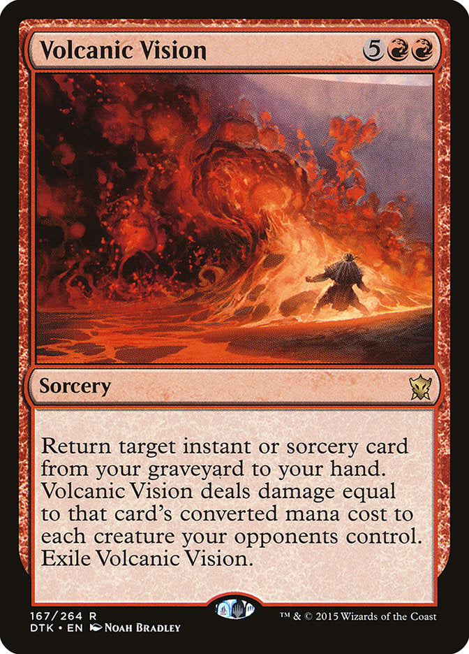 Volcanic Vision - (Foil): Dragons of Tarkir