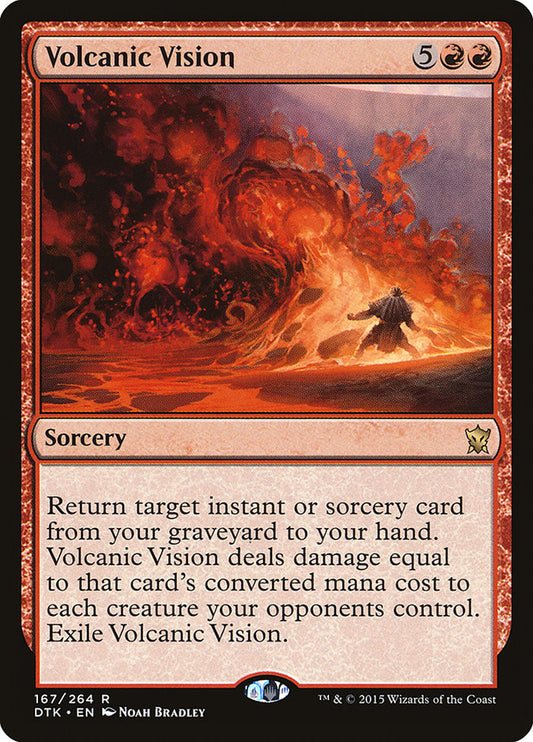 Volcanic Vision - (Foil): Dragons of Tarkir