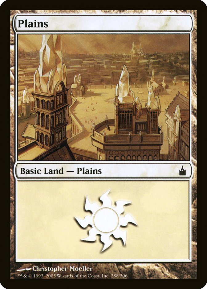 Plains (#288) - (Foil): Ravnica: City of Guilds