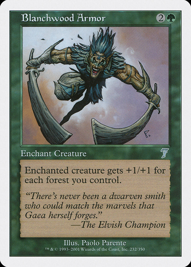 Blanchwood Armor - (Foil): Seventh Edition