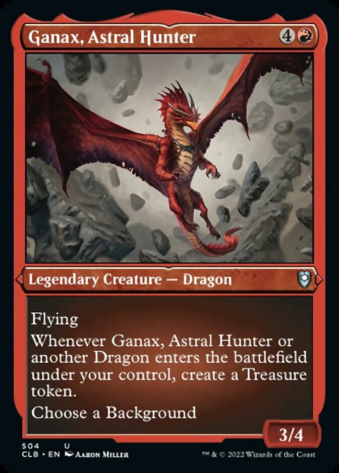Ganax, Astral Hunter (Foil Etched) - (Foil): Commander Legends: Battle for Baldur's Gate