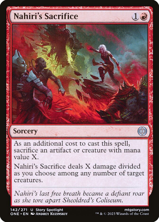 Nahiri's Sacrifice: Phyrexia: All Will Be One