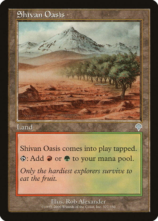 Shivan Oasis - (Foil): Invasion