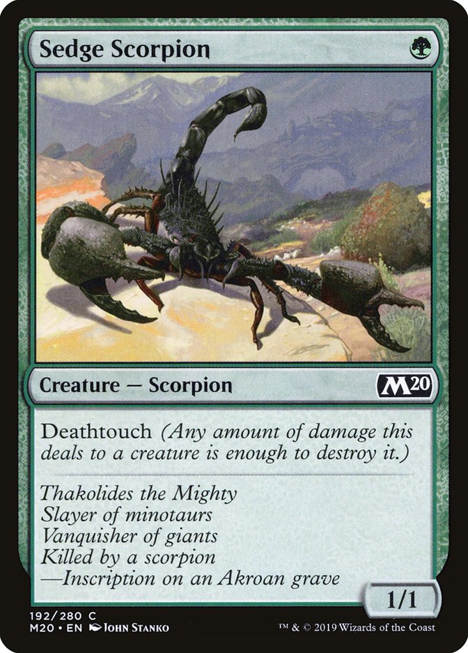 Sedge Scorpion - (Foil): Core Set 2020