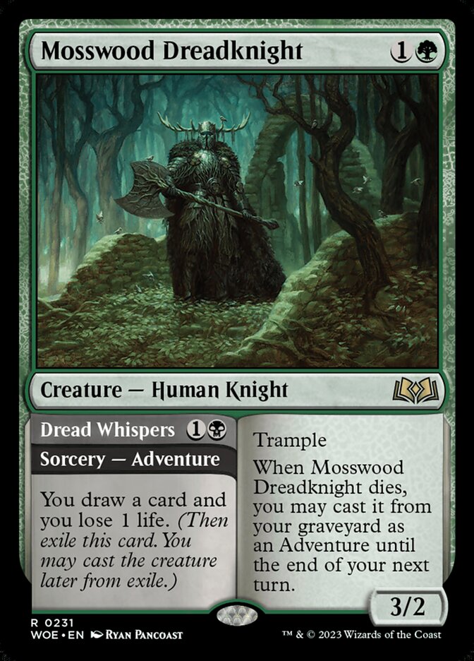 Mosswood Dreadknight // Dread Whispers: Wilds of Eldraine