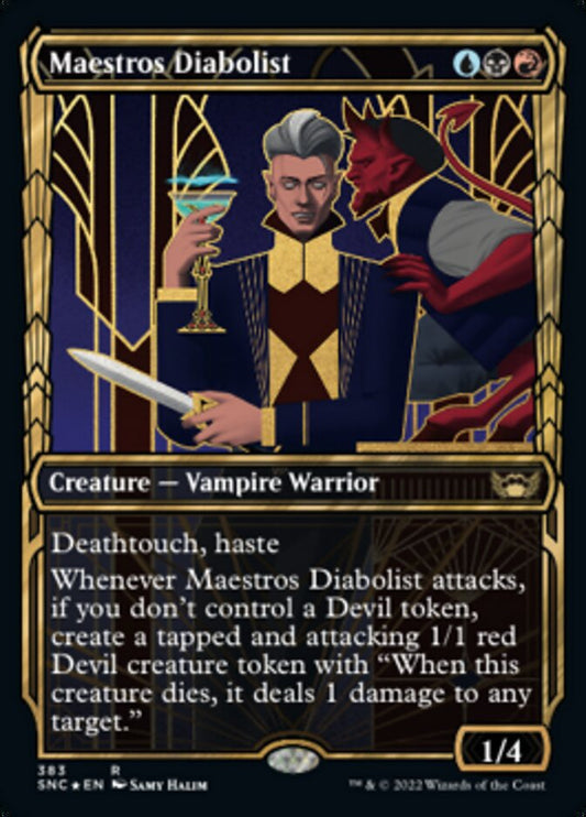 Maestros Diabolist (Showcase) (Gilded Foil) - (Foil): Streets of New Capenna