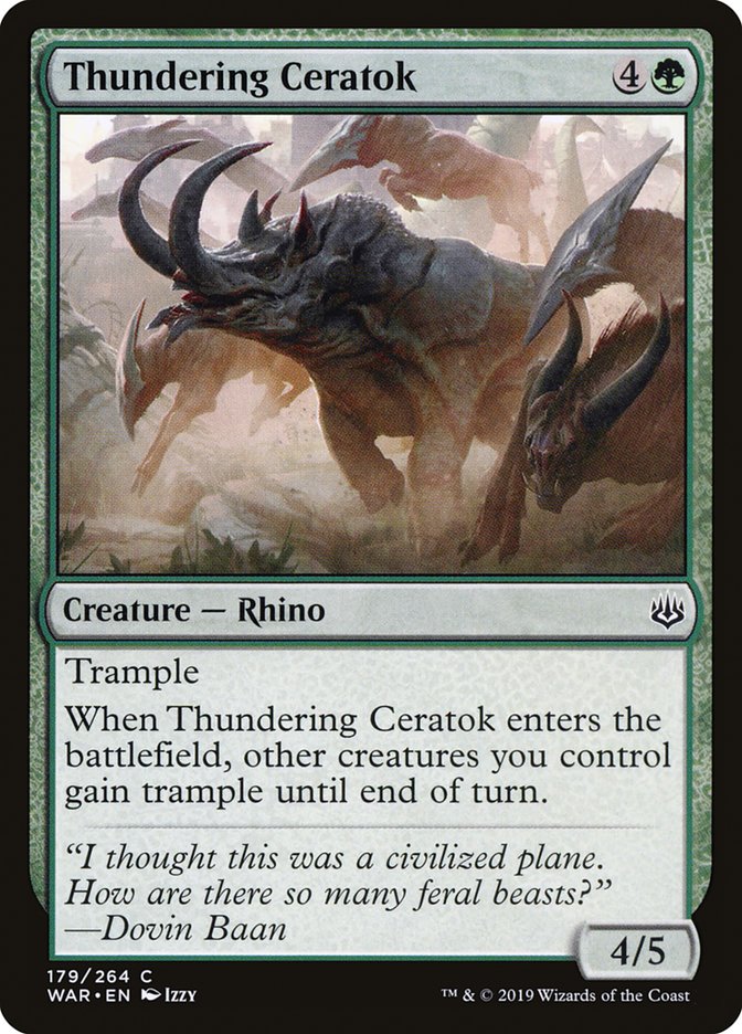 Thundering Ceratok: War of the Spark