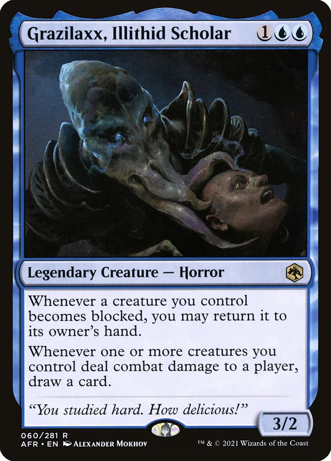 Grazilaxx, Illithid Scholar - (Foil): Adventures in the Forgotten Realms