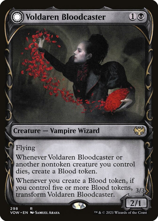 Voldaren Bloodcaster // Bloodbat Summoner (Showcase): Innistrad: Crimson Vow