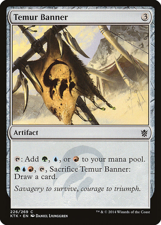 Temur Banner - (Foil): Khans of Tarkir