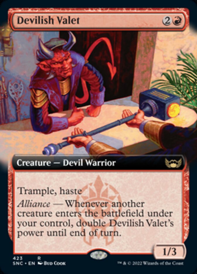 Devilish Valet (Extended Art) - (Foil): Streets of New Capenna