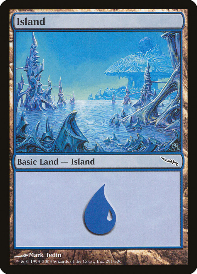 Island (#291) - (Foil): Mirrodin
