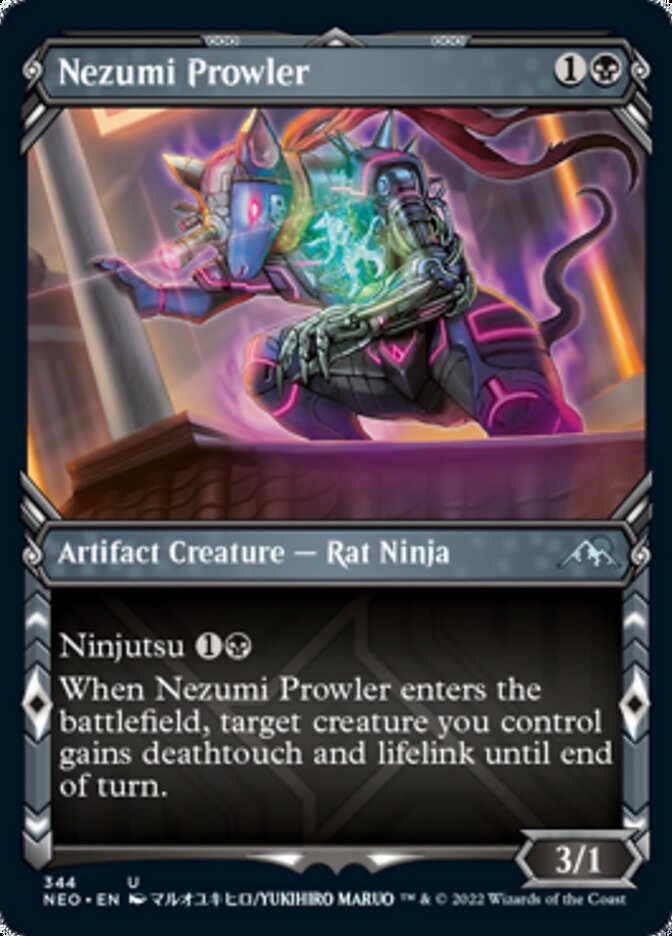 Nezumi Prowler (Showcase) - (Foil): Kamigawa: Neon Dynasty