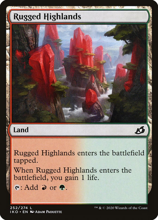 Rugged Highlands - (Foil): Ikoria: Lair of Behemoths