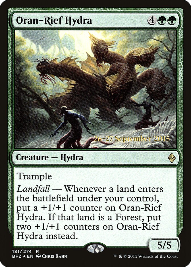 Oran-Rief Hydra (Prerelease) (Battle for Zendikar) - (Foil): Battle for Zendikar Promos