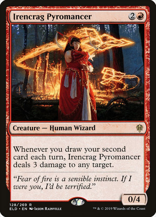 Irencrag Pyromancer - (Foil): Throne of Eldraine