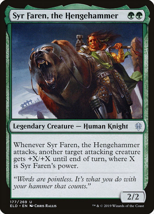 Syr Faren, the Hengehammer - (Foil): Throne of Eldraine