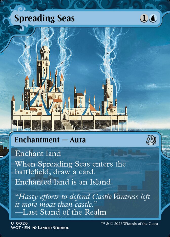 Spreading Seas (#026) - (Foil): Wilds of Eldraine: Enchanting Tales