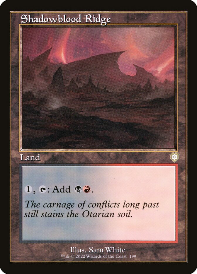 Shadowblood Ridge (Retro Frame): The Brothers' War Commander