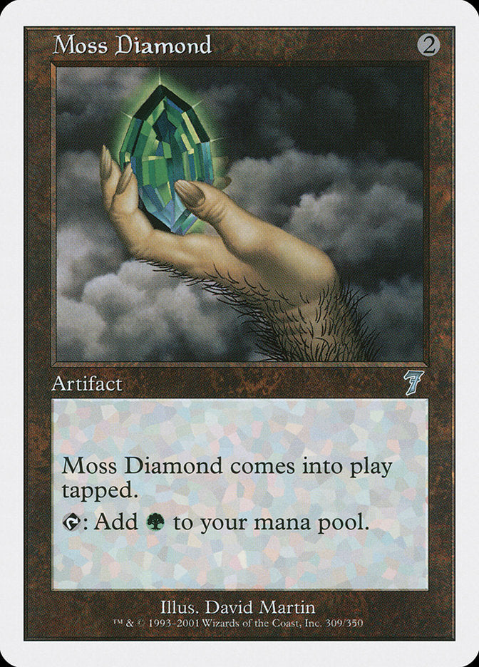 Moss Diamond - (Foil): Seventh Edition