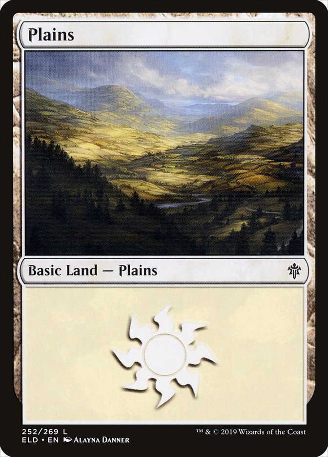 Plains (#252) - (Foil): Throne of Eldraine