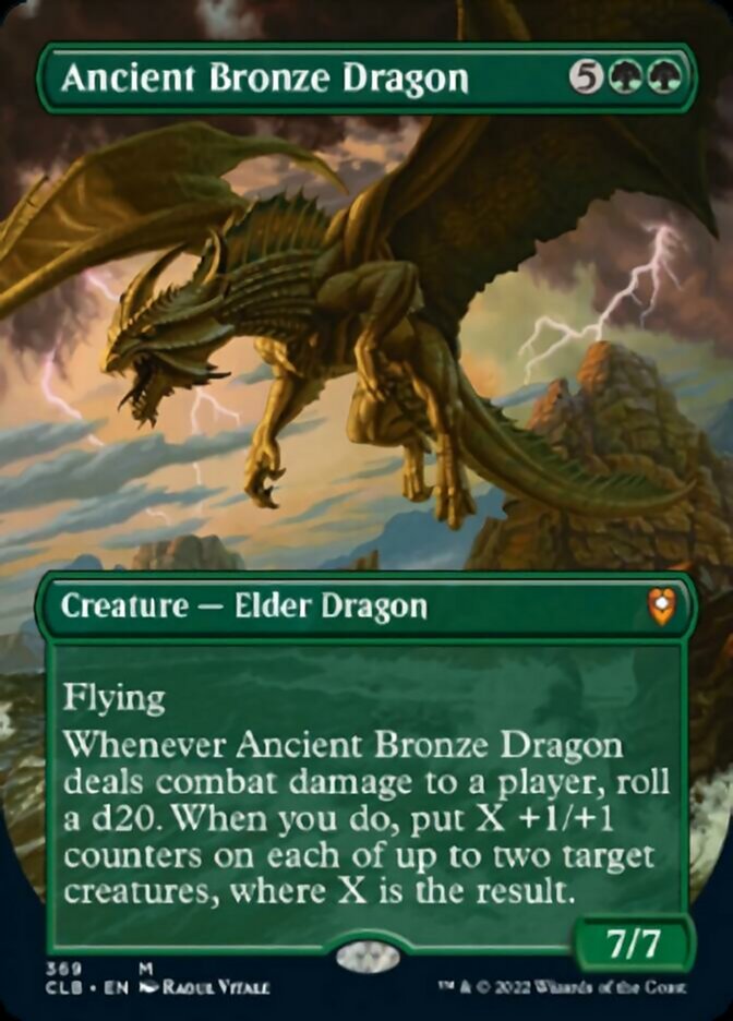 Ancient Bronze Dragon (Borderless) - (Foil): Commander Legends: Battle for Baldur's Gate