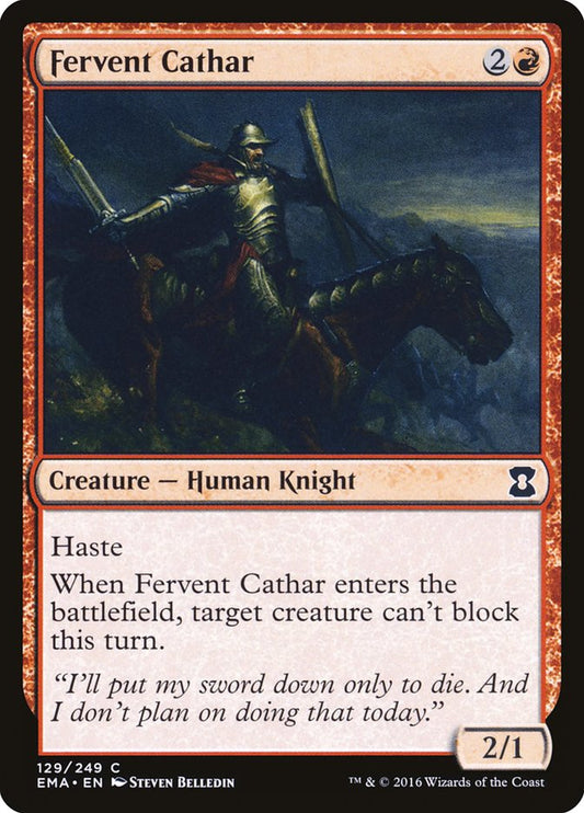 Fervent Cathar - (Foil): Eternal Masters