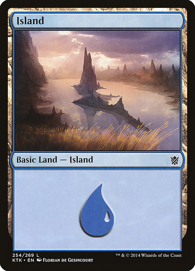 Island (#254): Khans of Tarkir
