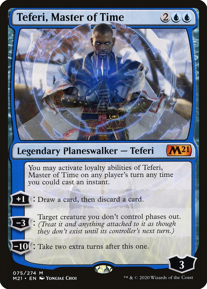 Teferi, Master of Time (#075): Core Set 2021