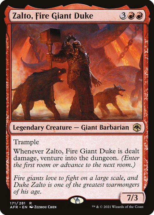 Zalto, Fire Giant Duke - (Foil): Adventures in the Forgotten Realms