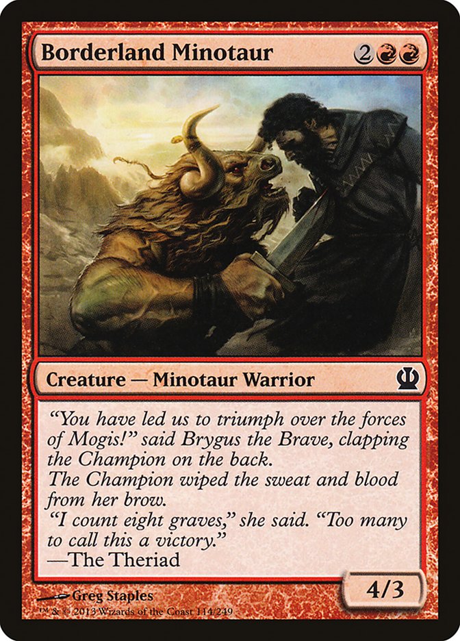 Borderland Minotaur: Theros