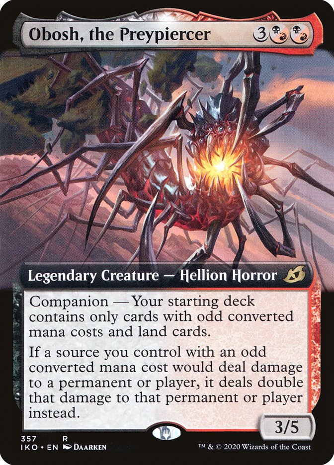 Obosh, the Preypiercer (Extended Art): Ikoria: Lair of Behemoths