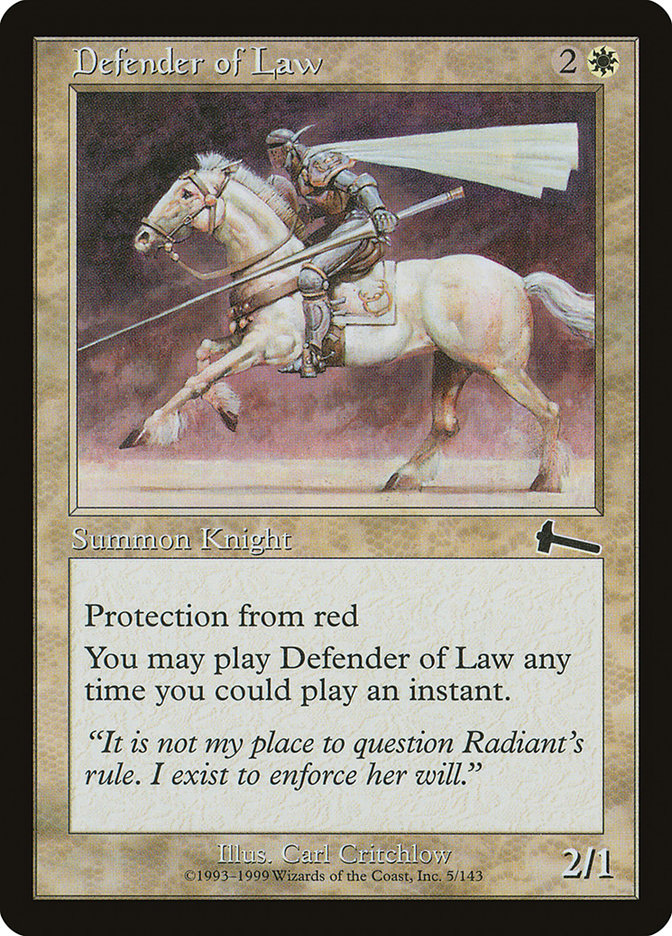 Defender of Law: Urza's Legacy