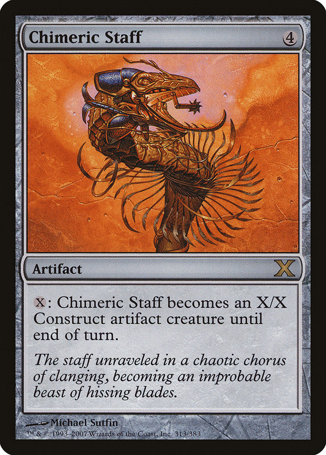 Chimeric Staff - (Foil): Tenth Edition