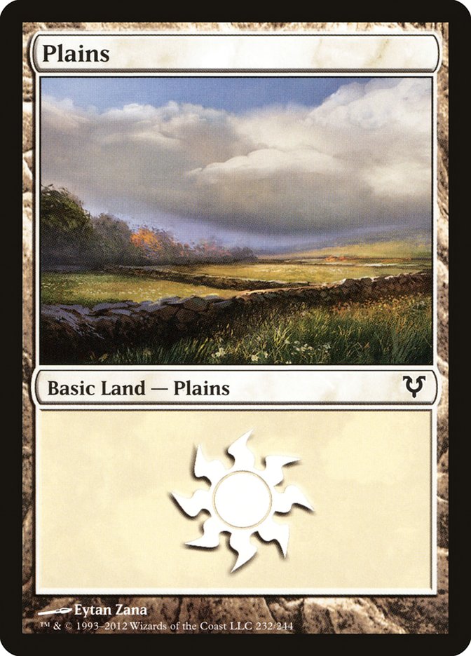 Plains (#232) - (Foil): Avacyn Restored