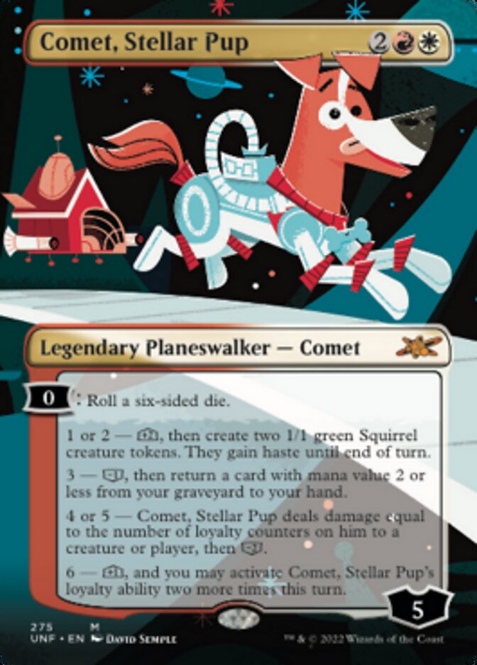 Comet, Stellar Pup (Borderless) - (Foil): Unfinity