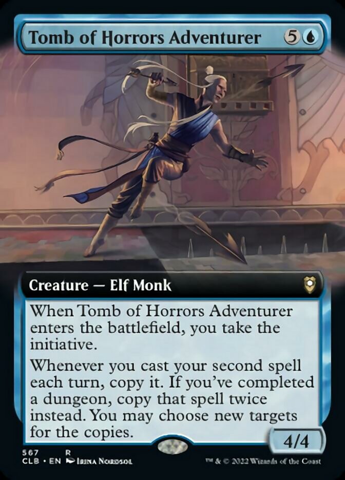 Tomb of Horrors Adventurer (Extended Art) - (Foil): Commander Legends: Battle for Baldur's Gate