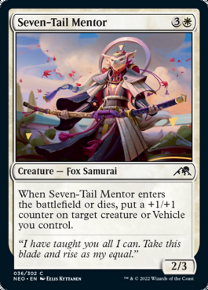 Seven-Tail Mentor - (Foil): Kamigawa: Neon Dynasty