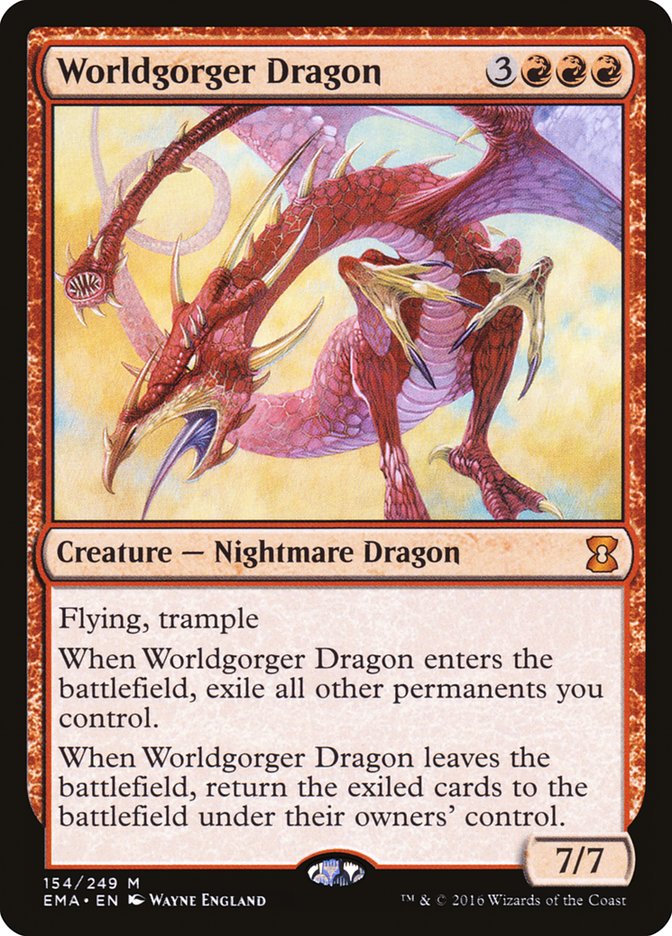 Worldgorger Dragon - (Foil): Eternal Masters