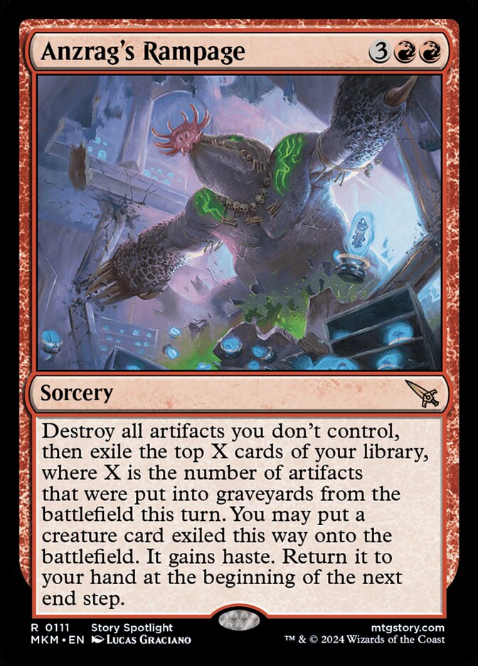 Anzrag's Rampage - (Foil): Murders at Karlov Manor