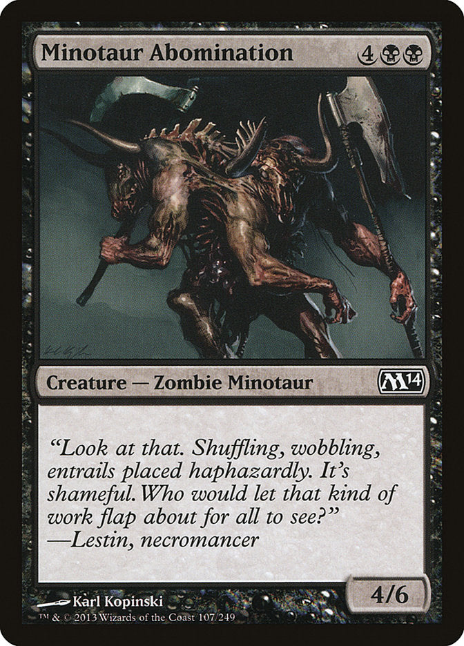 Minotaur Abomination - (Foil): Magic 2014