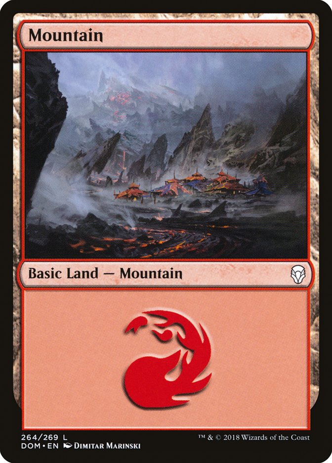 Mountain (#264) - (Foil): Dominaria