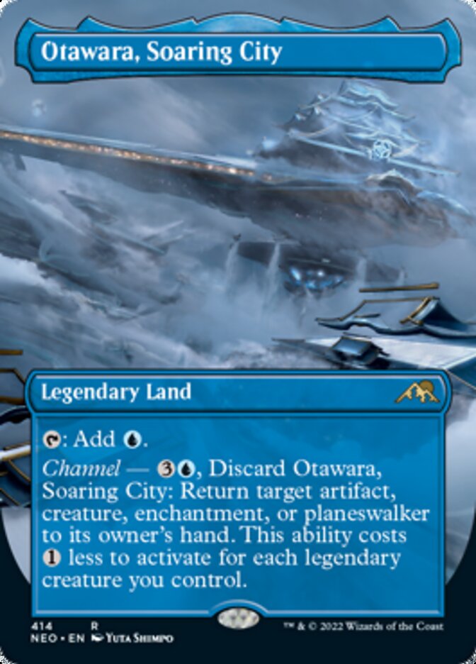 Otawara, Soaring City (Borderless) - (Foil): Kamigawa: Neon Dynasty