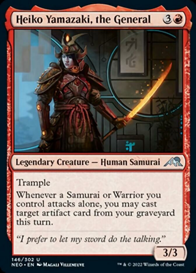 Heiko Yamazaki, the General - (Foil): Kamigawa: Neon Dynasty