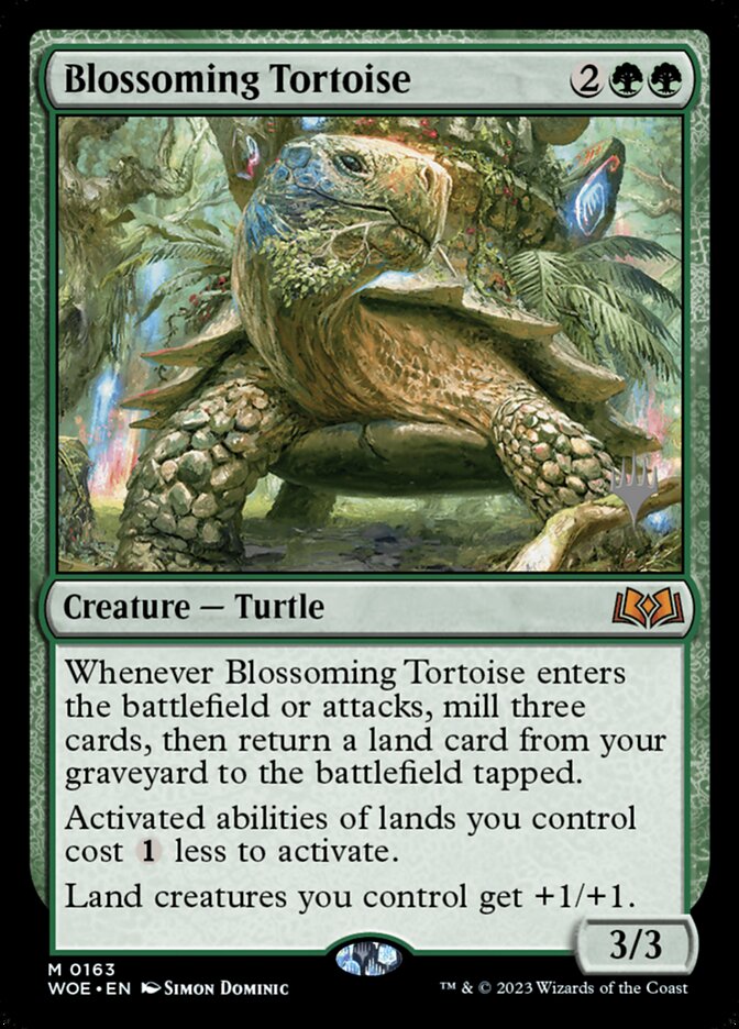 Blossoming Tortoise (Promo Pack) (Wilds of Eldraine): Wilds of Eldraine Promos