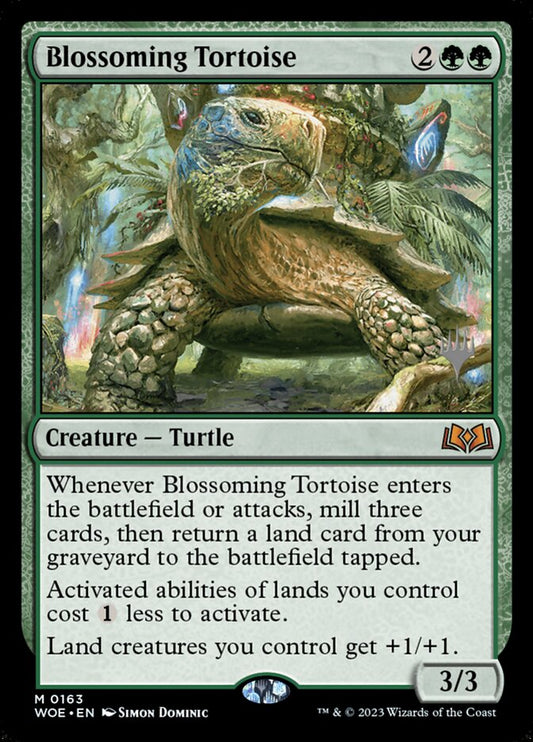 Blossoming Tortoise (Promo Pack) (Wilds of Eldraine): Wilds of Eldraine Promos