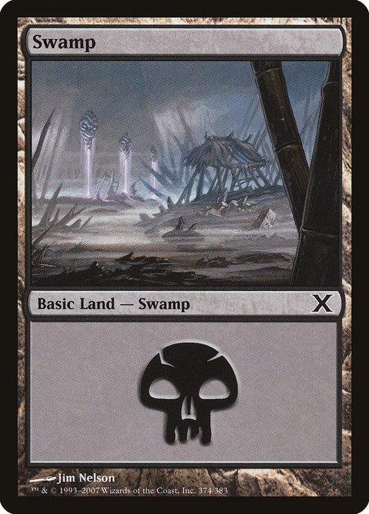 Swamp (#374) - (Foil): Tenth Edition